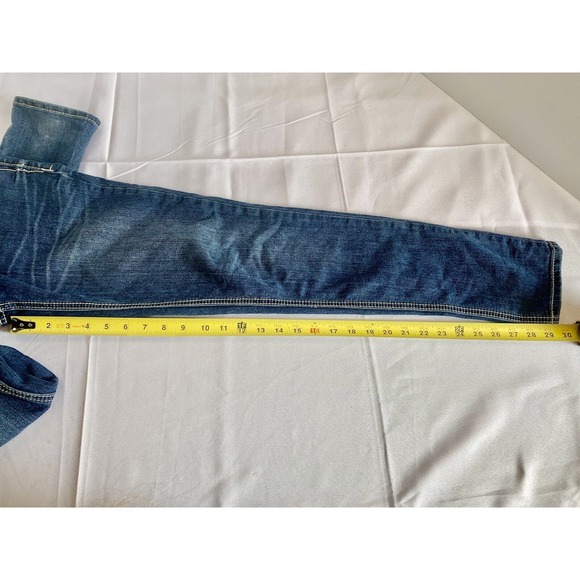 Miss Me Women's Size 27 Skinny Jeans‎ Bling Red Embroidery Back Pockets JP5567G4 - Picture 7 of 11